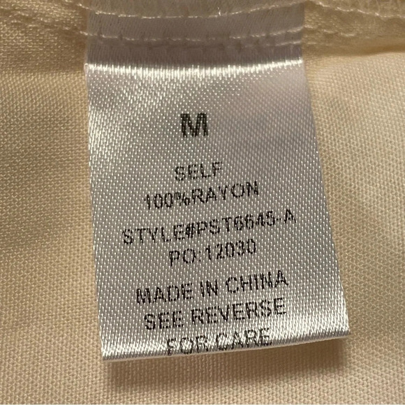 BOHME NWOT‎ Embroidered Peasant Blouse in Ivory - Picture 5 of 6